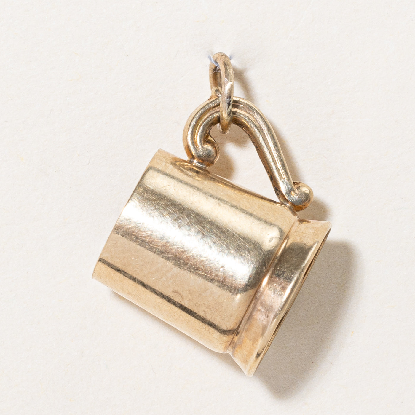 Vintage 1972 Birmingham 9K Yellow Gold Mug Charm - Perfect for Jewelry Collectors, Tea Lovers & Unique Gift Ideas