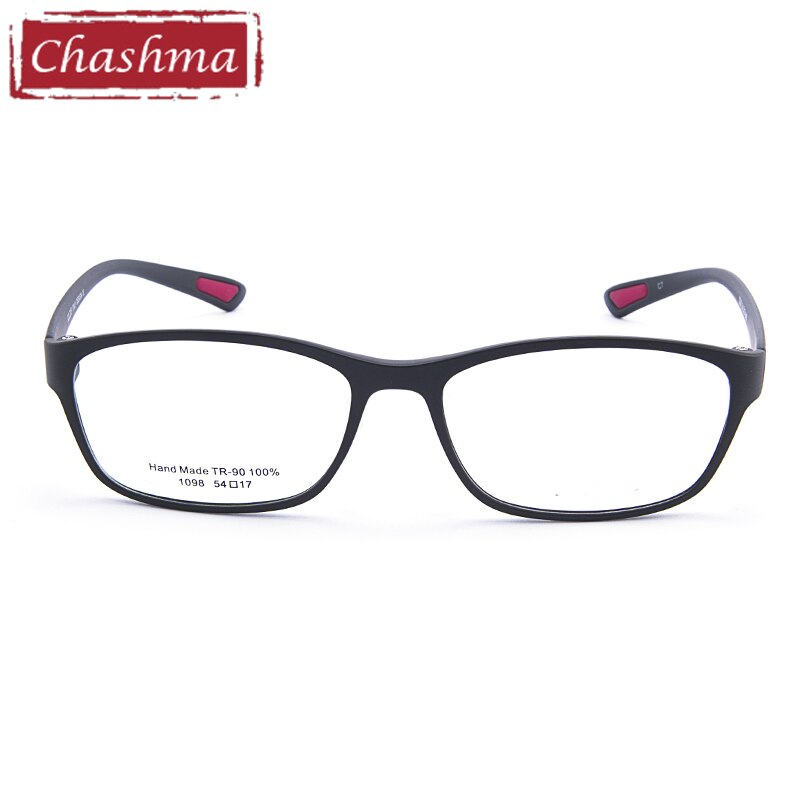 Men's Titanium Square Full Rim Sport Eyeglasses - Lightweight TR90 Frame for Running, Cycling & Outdoor Activities (Model 1098)