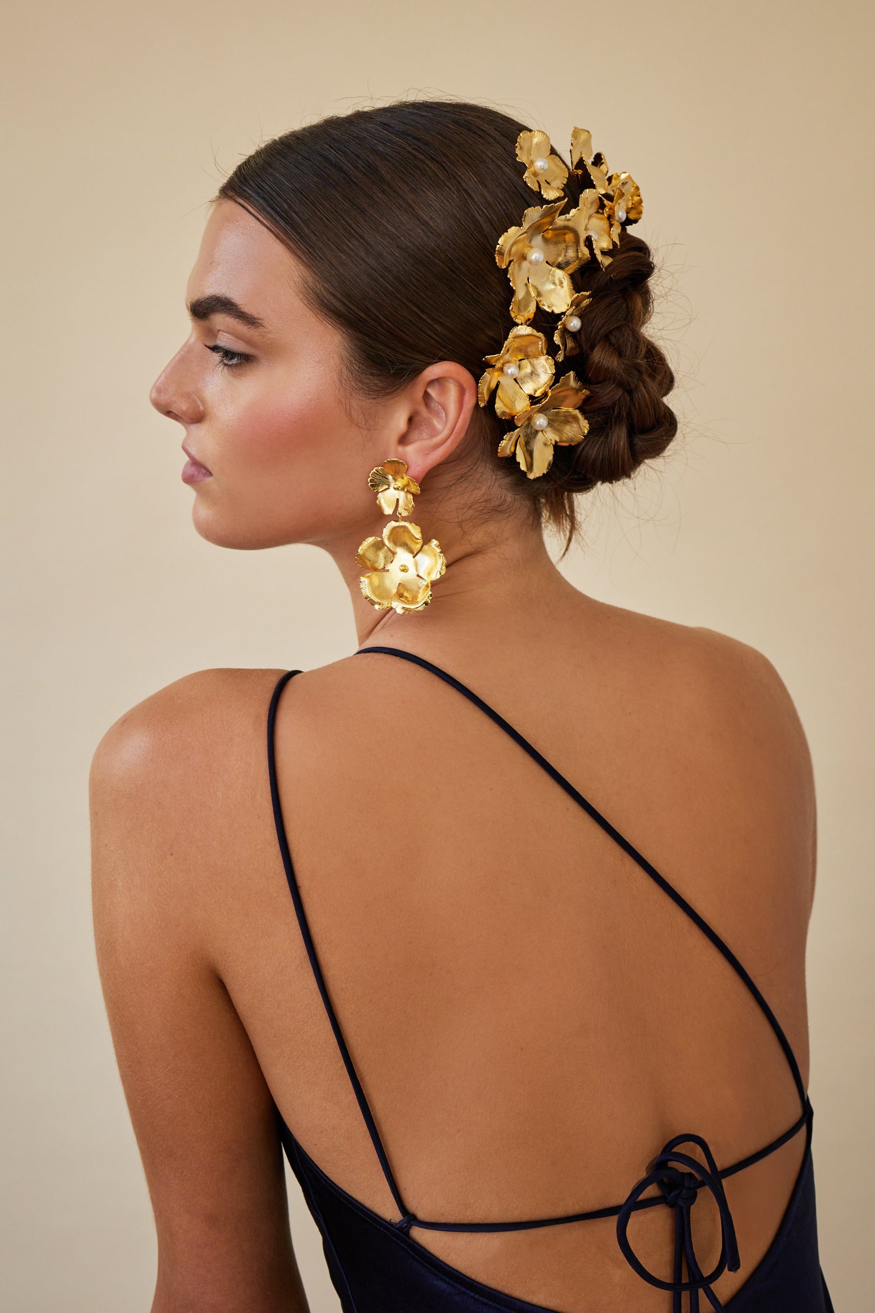 Eden Floral Earrings for Women - Elegant Handmade Flower Dangle Earrings - Perfect for Weddings, Parties & Everyday Wear
