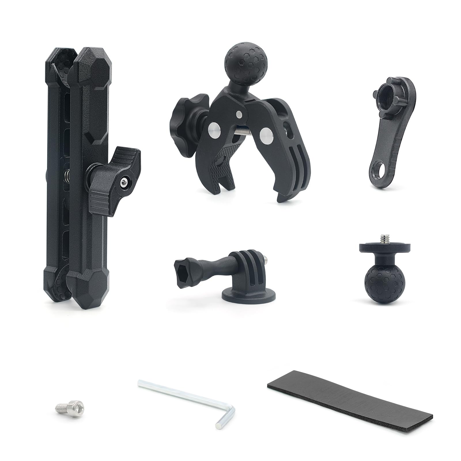 Uqezagpa Adjustable Aluminum Bike Handlebar Camera Mount - Quick Fixing ABS Camera Holder for Action Shots & Outdoor Adventures - Perfect for Cycling, Mountain Biking & Travel Vlogging