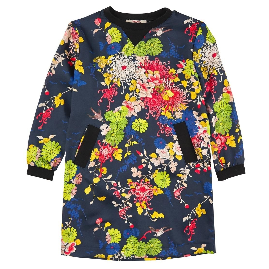 Junior Gaultier Maeliss Dress for Girls - Elegant Floral Print Party Dress | Perfect for Birthday, Wedding & Special Occasions