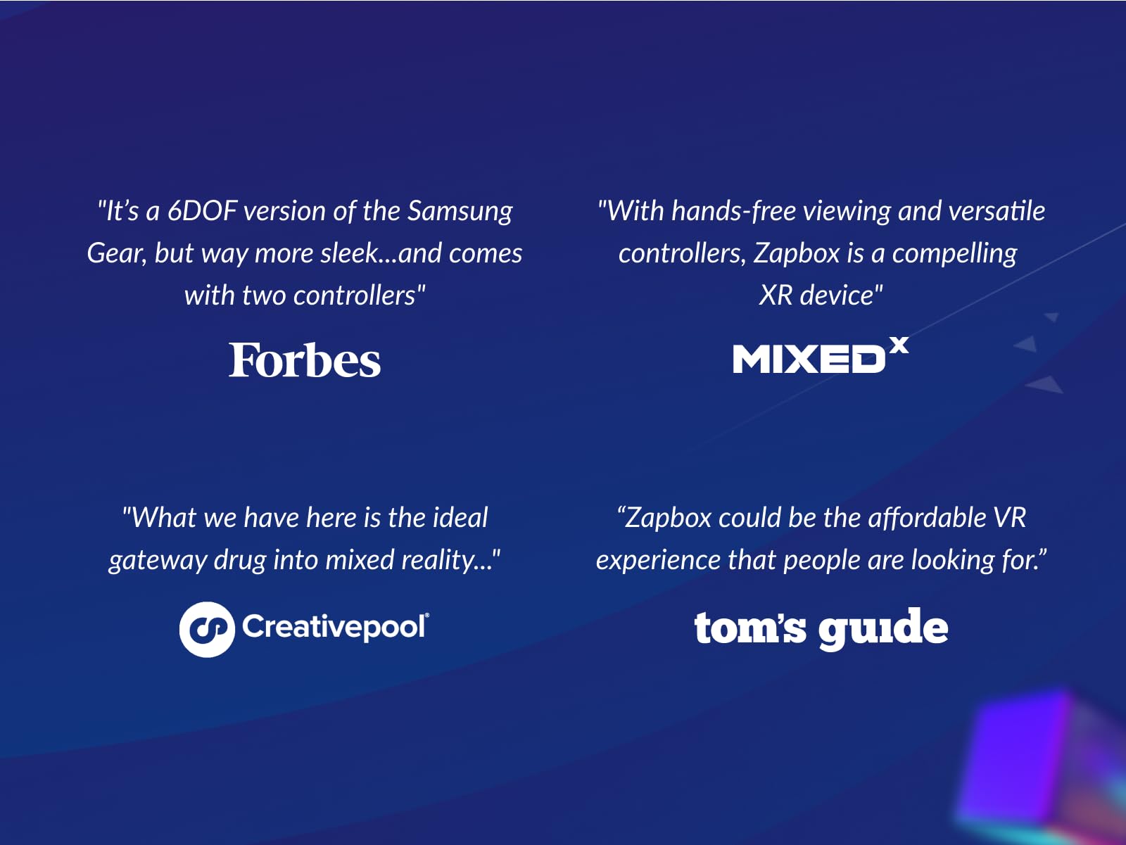 Zapbox 4 | Next-Gen iPhone VR Headset with 2 Motion Controllers - PC VR & Mixed Reality Support | Free Apps for 3D Painting, Spatial Videos & Gaming | Perfect for Home Entertainment, Virtual Meetings & Creative Design