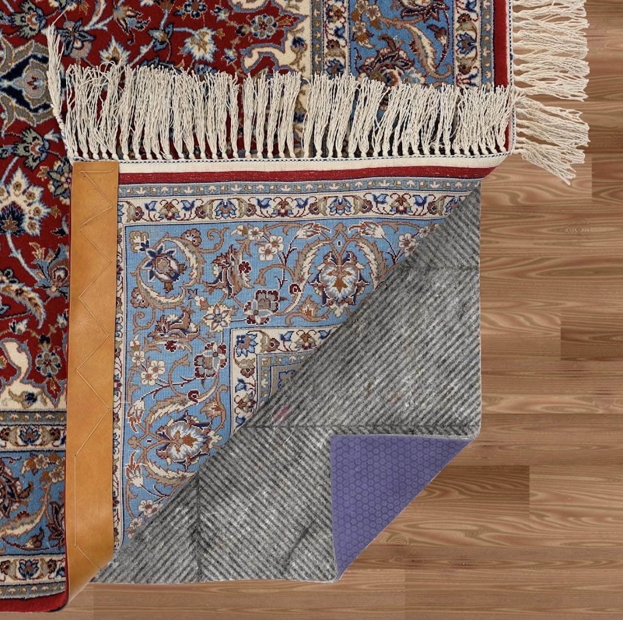 Non-Slip 9'x12' Oval Rug Pad - 1/4 Inch Thick Felt & Rubber Backing - Professional Grade Floor Protector for Hardwood, Tile & Carpet | Perfect for Living Rooms, Bedrooms & High Traffic Areas