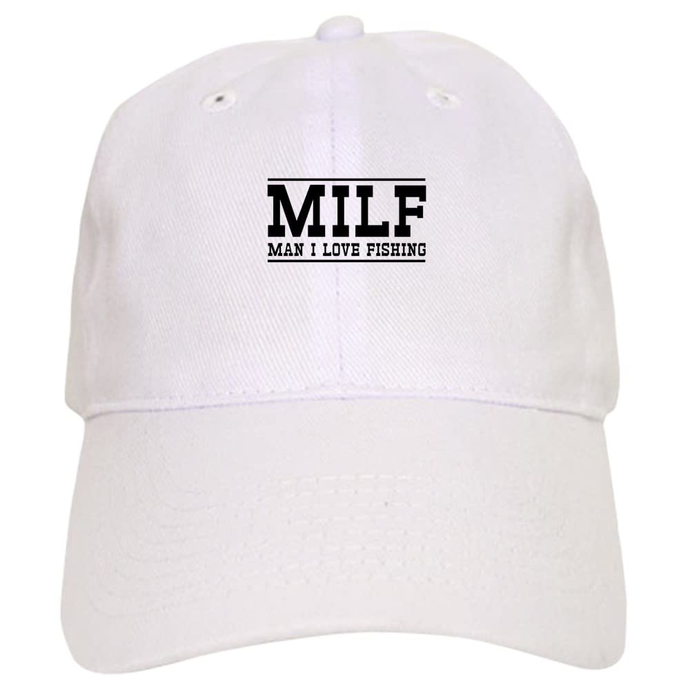 Milf Man I Love Fishing Baseball Cap - Adjustable Dad Hat for Fishing Enthusiasts - Perfect for Outdoor Activities, Fishing Trips, and Casual Wear