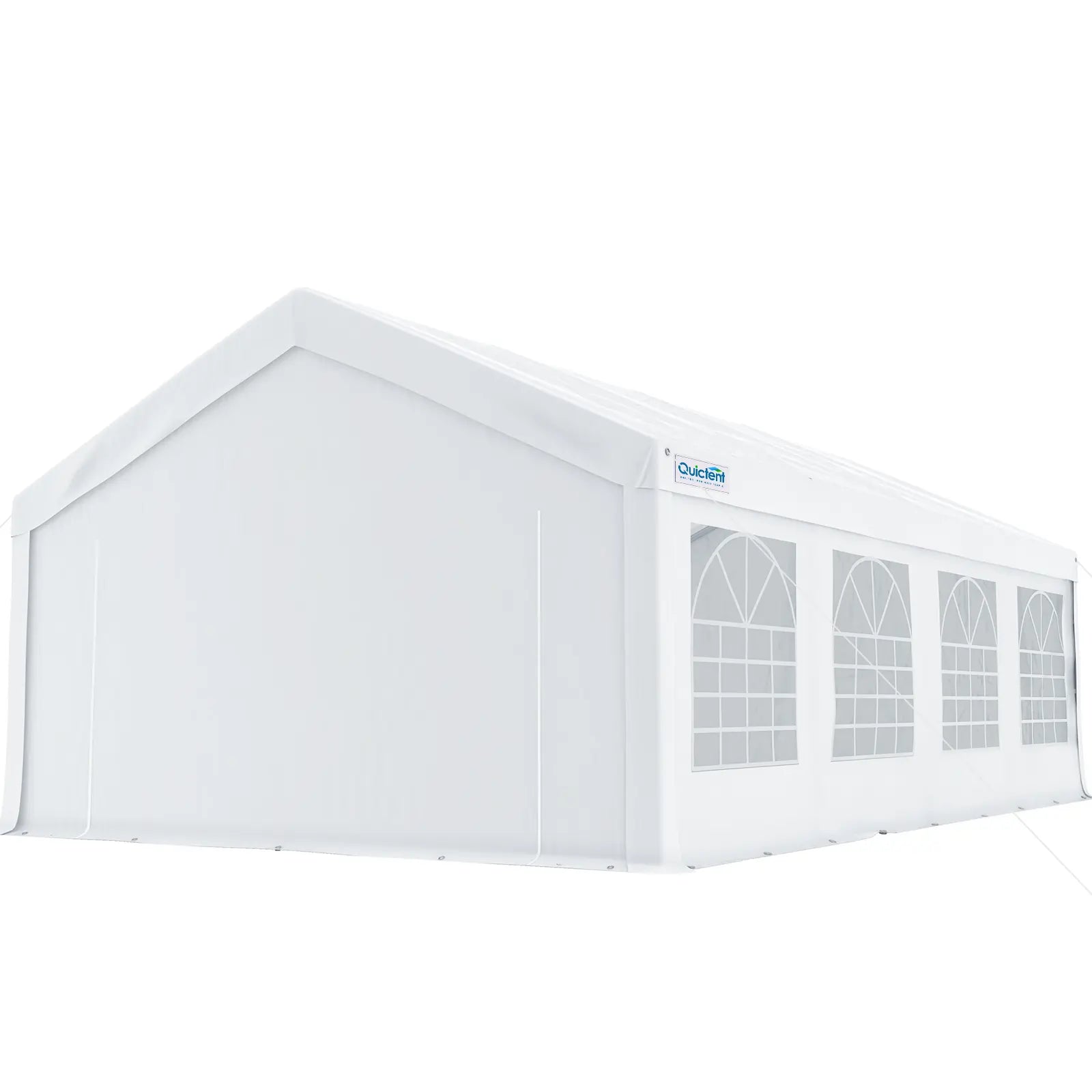 10' x 30' White Party Tent - Waterproof Outdoor Canopy for Weddings, Events & Backyard Gatherings - Heavy Duty Commercial Grade Shelter with UV Protection