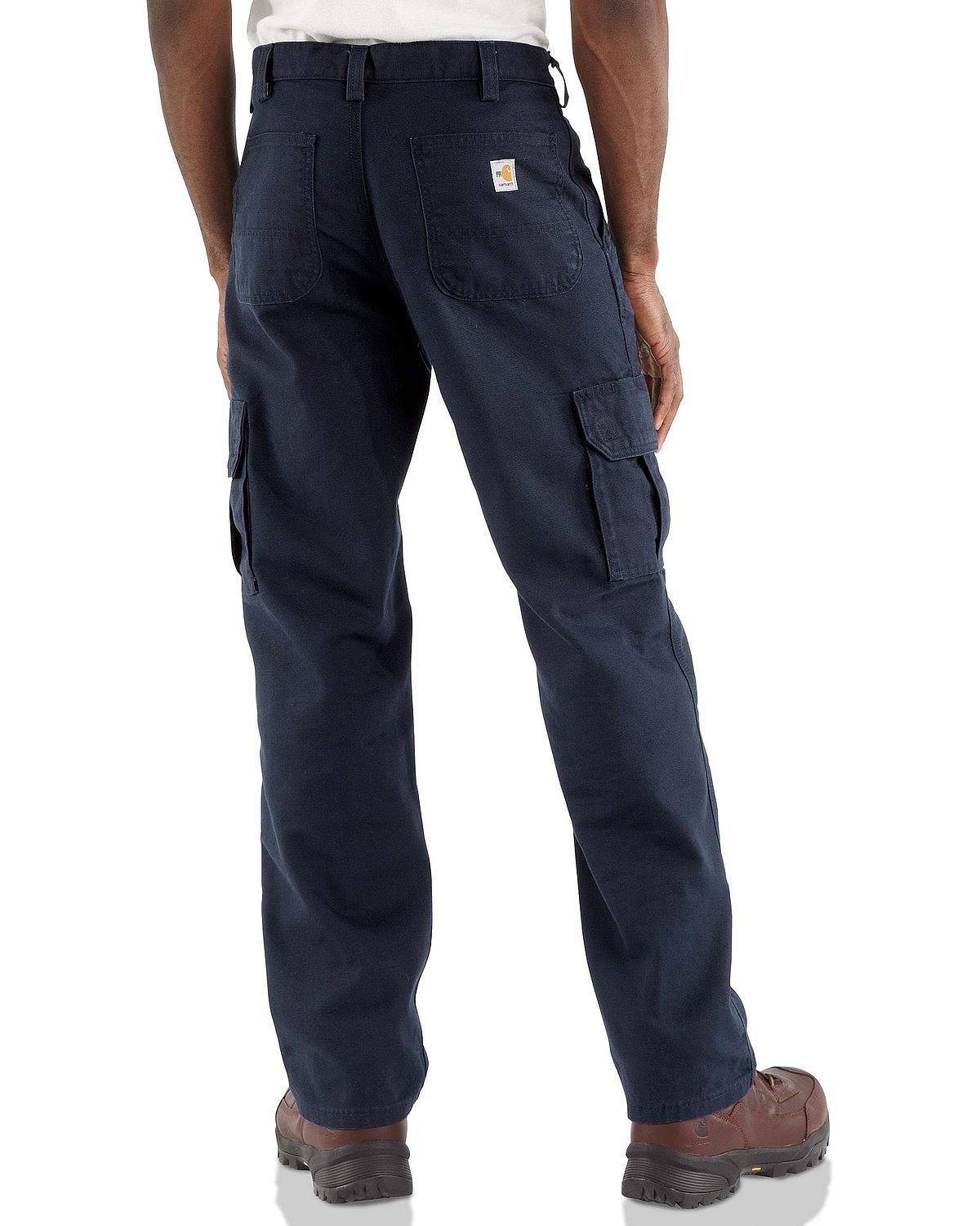 Carhartt Men's Flame Resistant Cargo Work Pants for Big & Tall - Durable Utility Pants for Construction, Welding & Outdoor Jobs
