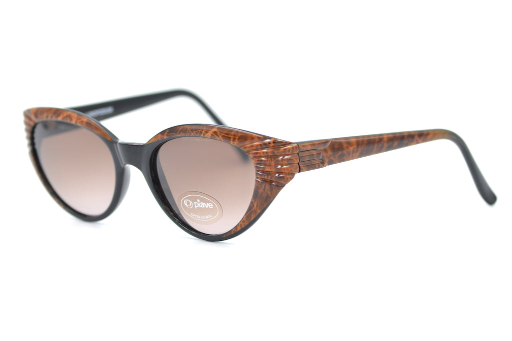 Piave Marbled Cat Eye Sunglasses - UV Protection Polarized Lenses for Women & Men - Stylish Retro Fashion Shades for Outdoor, Driving, Beach & Travel