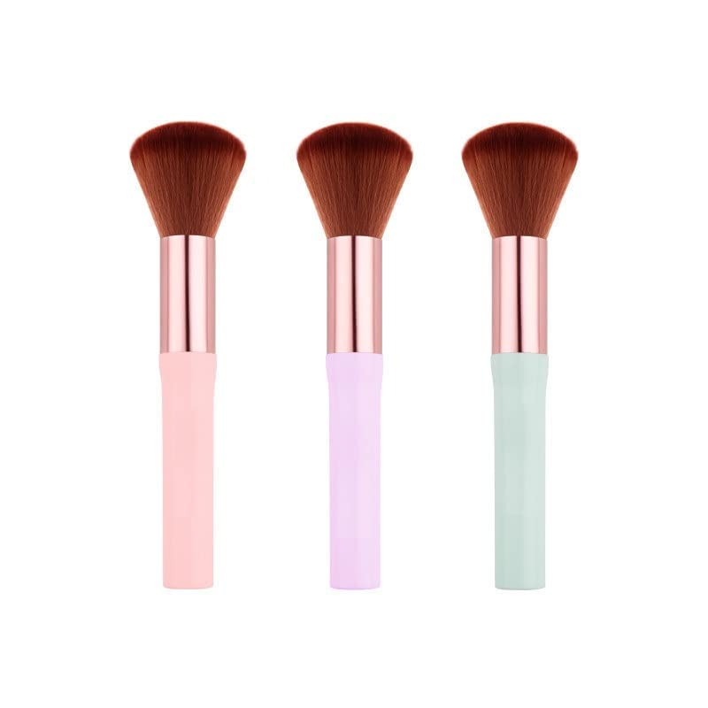 Professional MeeTo Premium Makeup Brush Set for Liquid, Cream & Powder - Dense Bristles for Buffing, Blending & Contouring - Face Foundation Brush (Random Color, 1-Pack) - Perfect for Everyday Makeup & Professional Studio Use