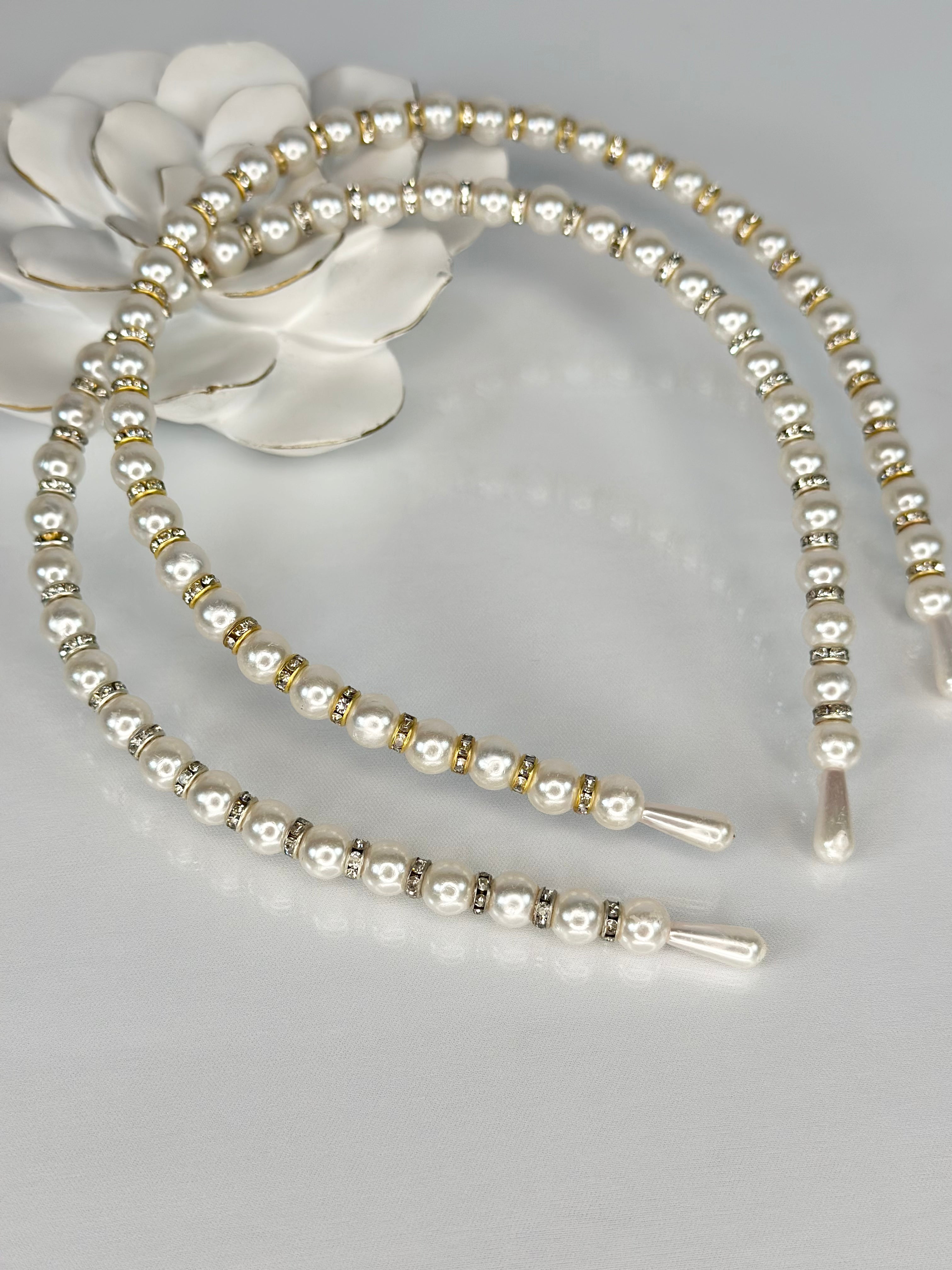 Elegant Pearl Headband for Women - Style 5669 | Bridal Hair Accessories, Wedding, Party & Special Occasions