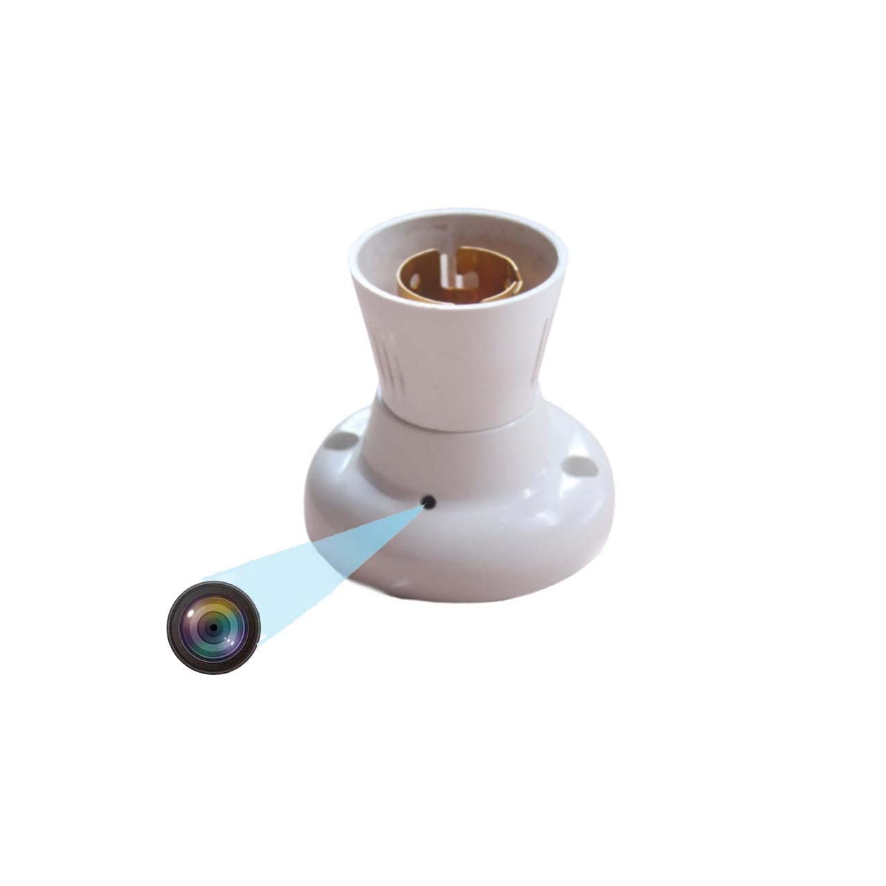 AZYLYN WiFi Wireless Mini Security Camera with Bulb Holder - HD Video & Audio Recording for Home, Office, and Outdoor Surveillance
