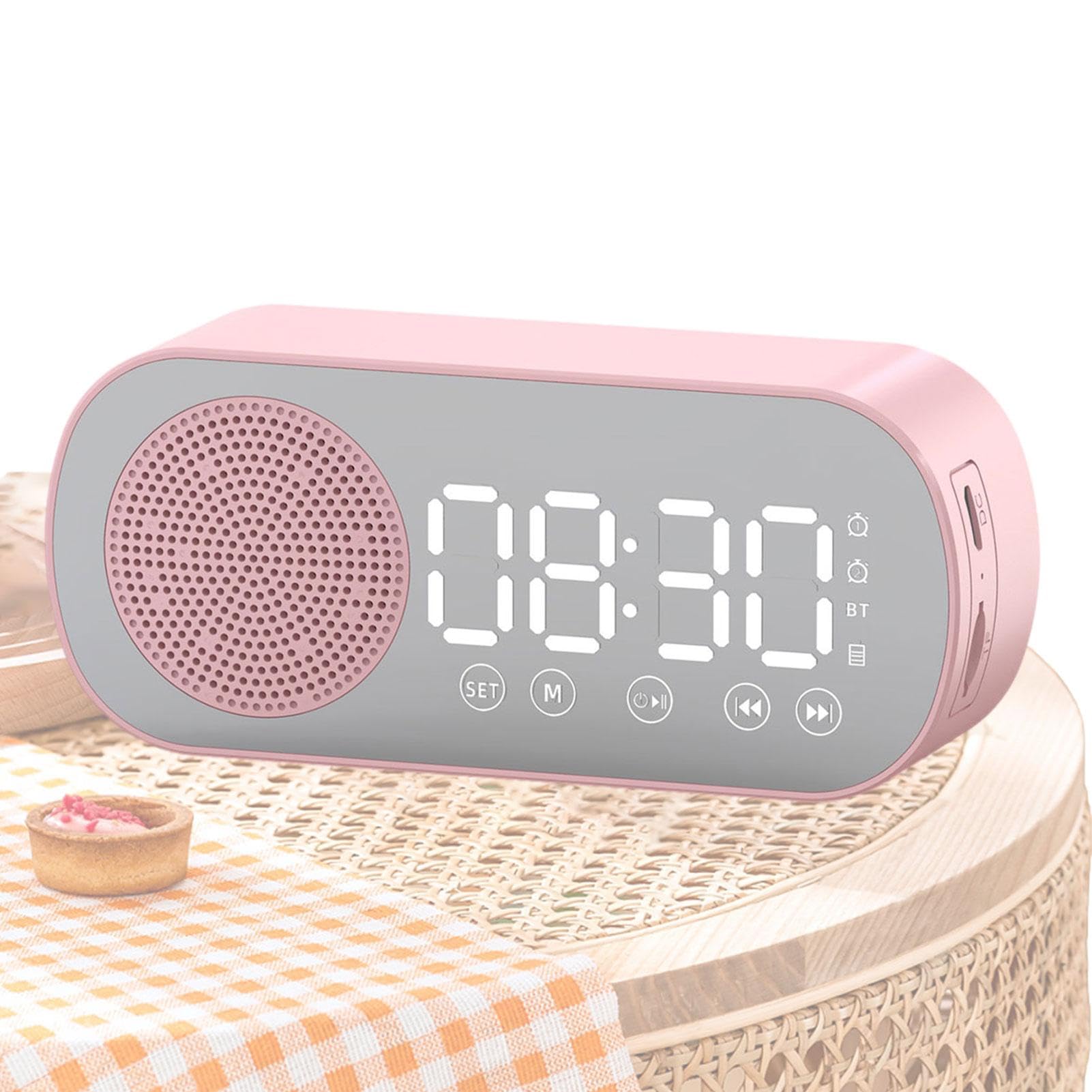 Digital Alarm Clock with FM Radio - Large LED Display, Adjustable Brightness & Snooze Function for Bedroom, Office, Nightstand | Perfect for Home, Travel & Gift Giving
