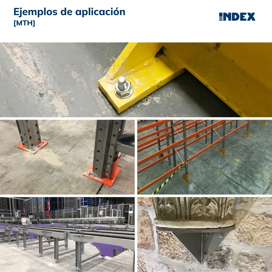 Heavy Duty Male Anchors - Pack of 50 High Load Fixing Systems with ETE Approved Option 7 Screw Coating (AH10210) - Perfect for Construction, Concrete Mounting & Structural Support