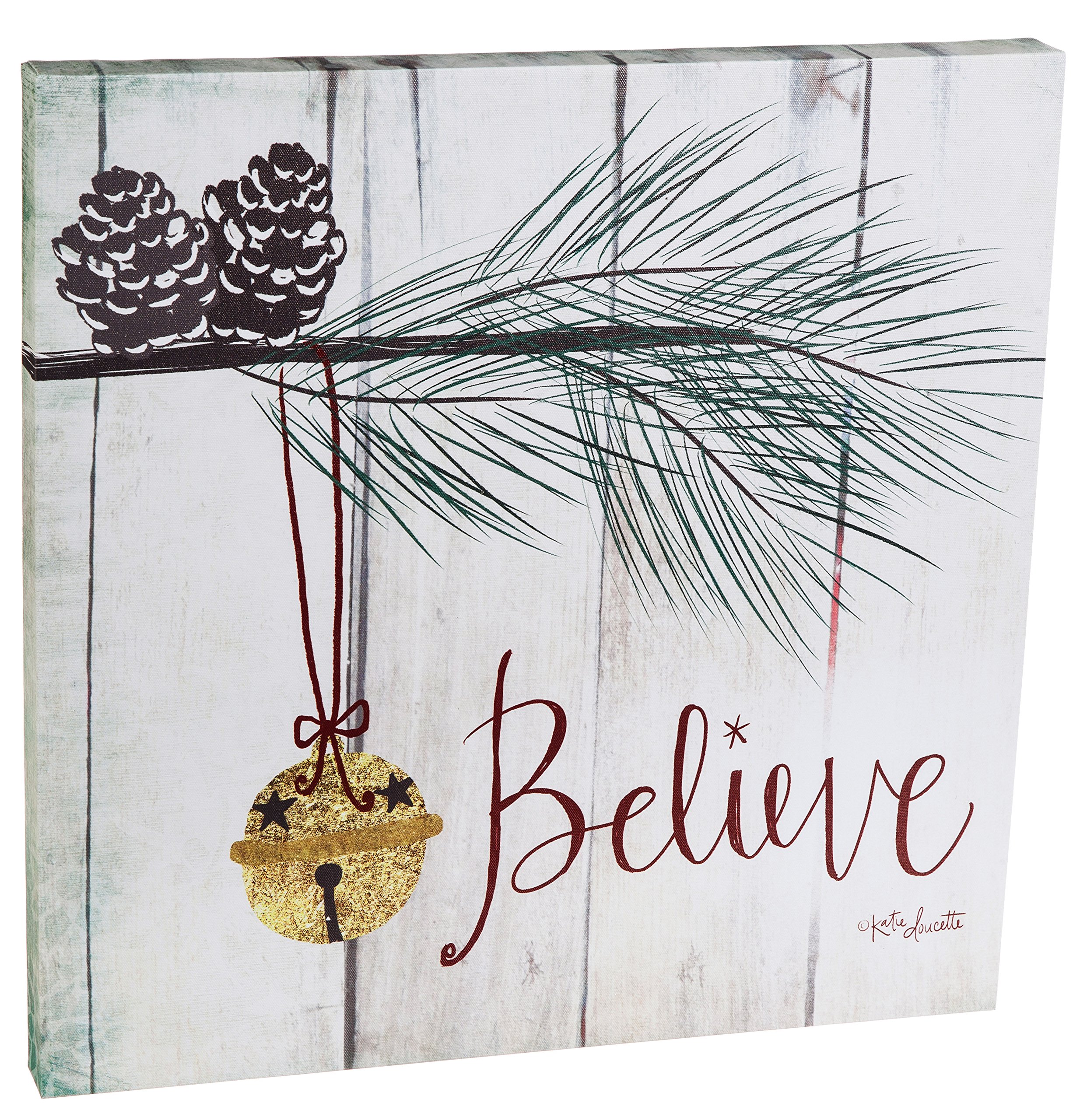 Believe LED Canvas Wall Art - Inspirational Home Decor for Living Room, Bedroom & Office - Modern Lighted Wall Hanging for Christmas, Wedding & Gifts