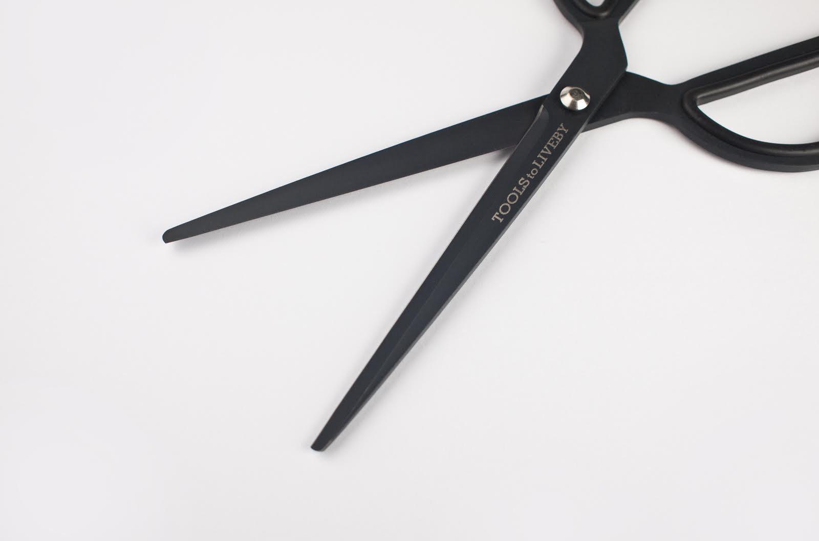 Tools to Liveby Black Scissors 8 - Premium Stainless Steel Craft Scissors for DIY, Sewing & Office Use