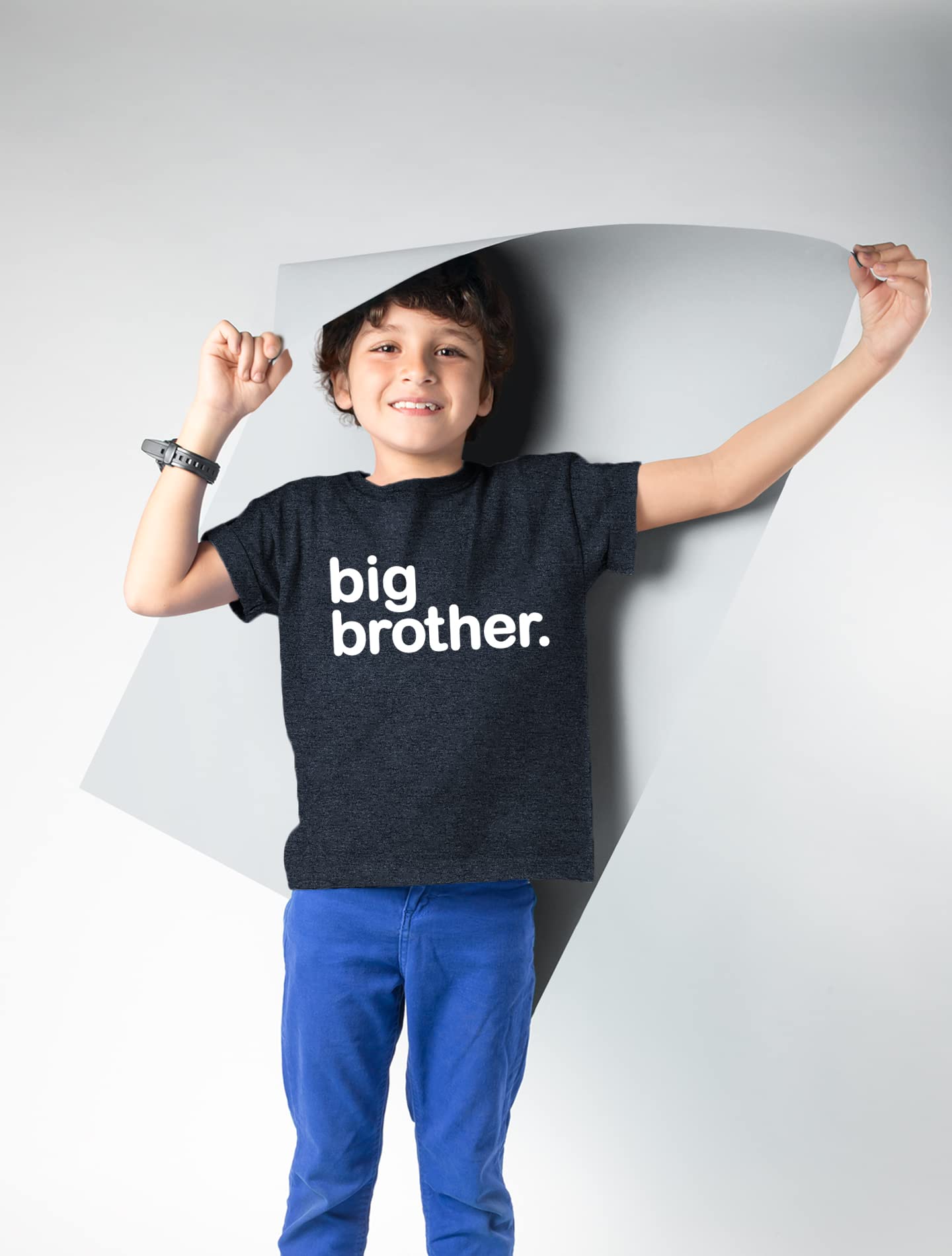 Big Brother Shirt for Toddler Boys - Cute Pregnancy Announcement T-Shirt - Soft Cotton Kids Tee for Sibling Reveal & Family Photos