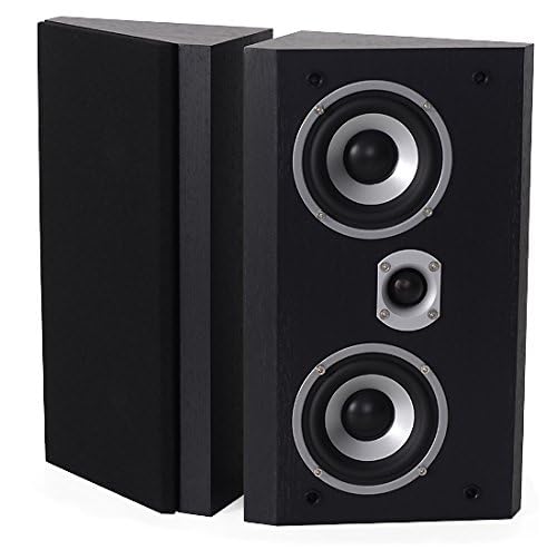 Dynavoice Magic FX-4 Black Bookshelf Speakers - Wall & Ceiling Mountable Dolby Atmos Surround Sound System for Home Theater & Gaming Setup