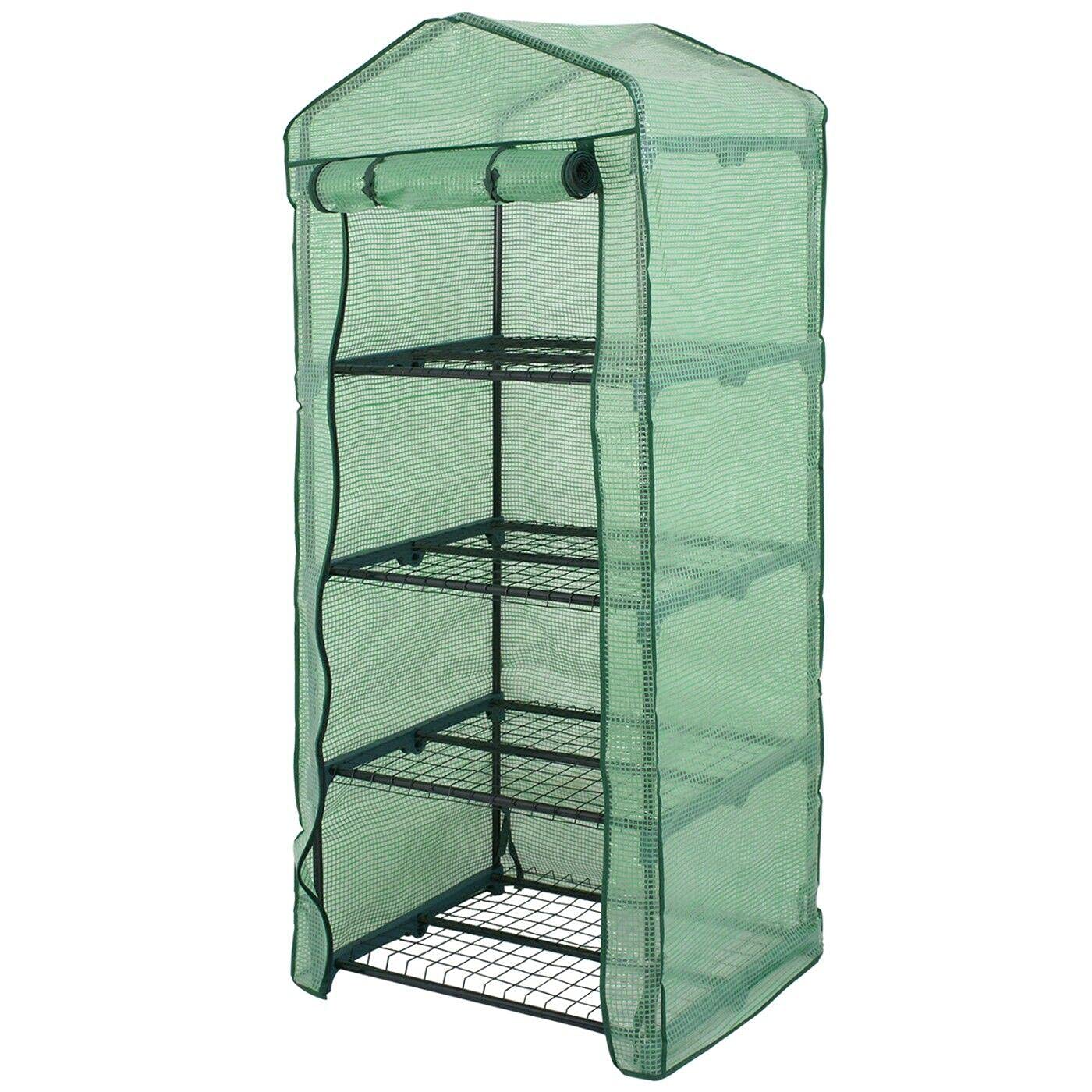 4-Tier Mini Portable Greenhouse Stand - Waterproof Outdoor & Indoor Gardening Supplies for Plants, Herbs, Seedlings | Perfect for Balcony, Patio, Backyard & Small Space Gardening