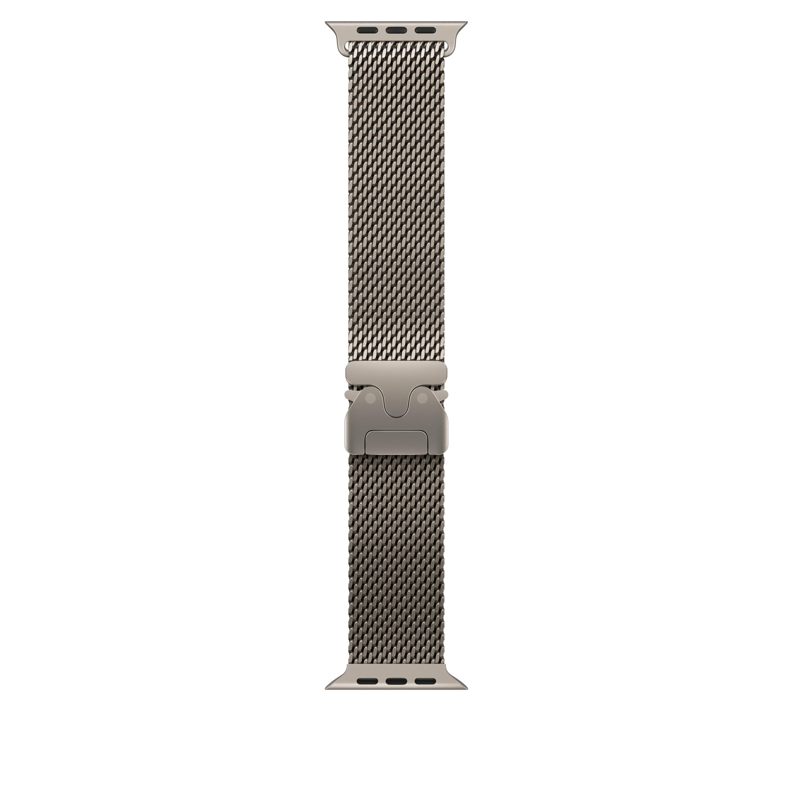 Premium Stainless Steel Milanese Loop Band for Apple Watch 49mm - Adjustable Magnetic Closure - Natural Finish - Perfect for Workouts, Business & Everyday Wear