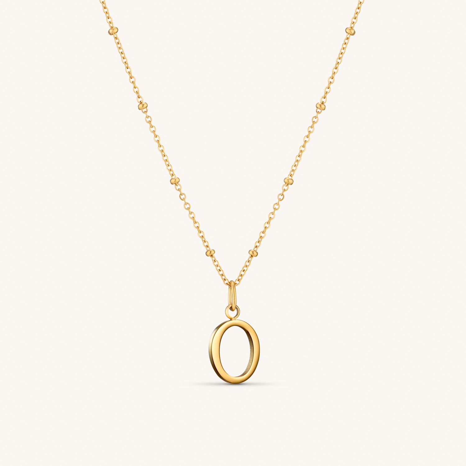 O Script Initial Necklace in Gold - Personalized Name Necklace for Women, Dainty Gold Letter Pendant Jewelry - Perfect for Gifts, Anniversaries & Everyday Wear
