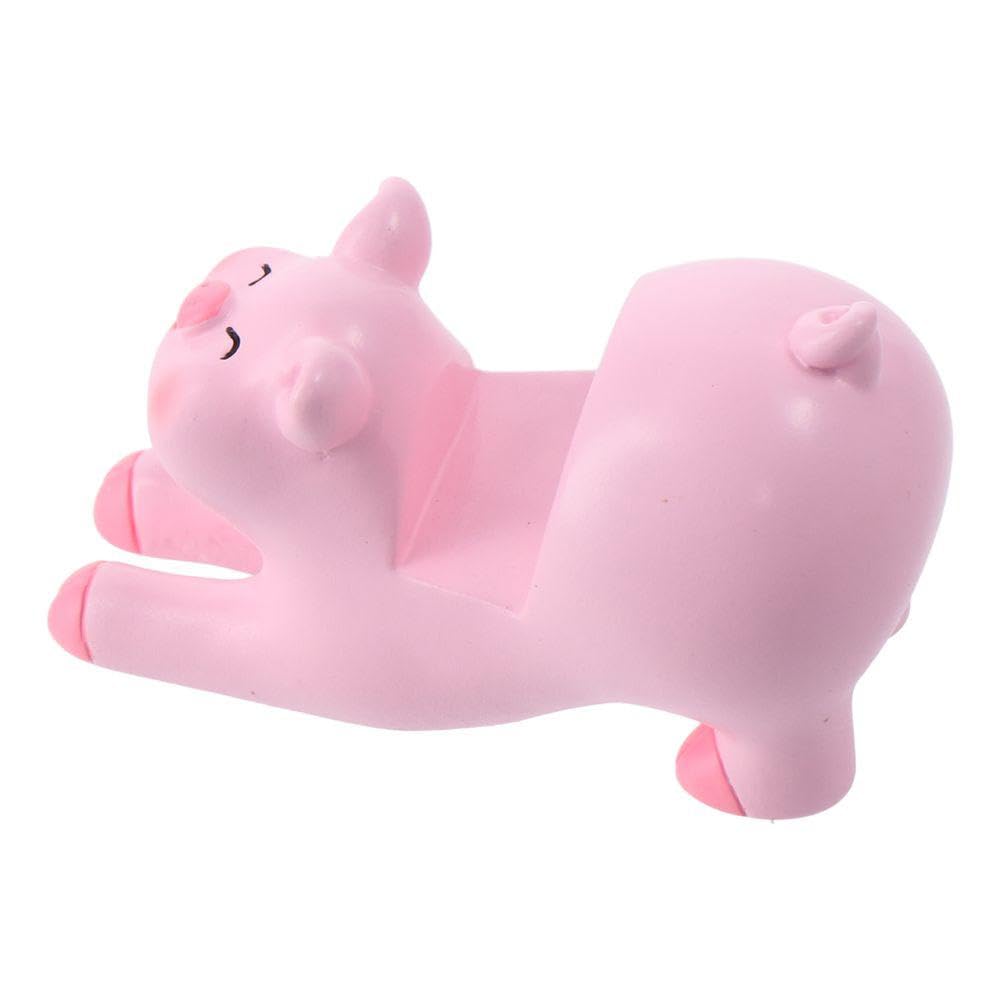1 PC Cute Pink Pig Phone Stand Holder - Desktop Tablet Stand for iPhone, Samsung, iPad - Perfect for Office Desk, Bedside Table, Kitchen Counter & Travel Accessories