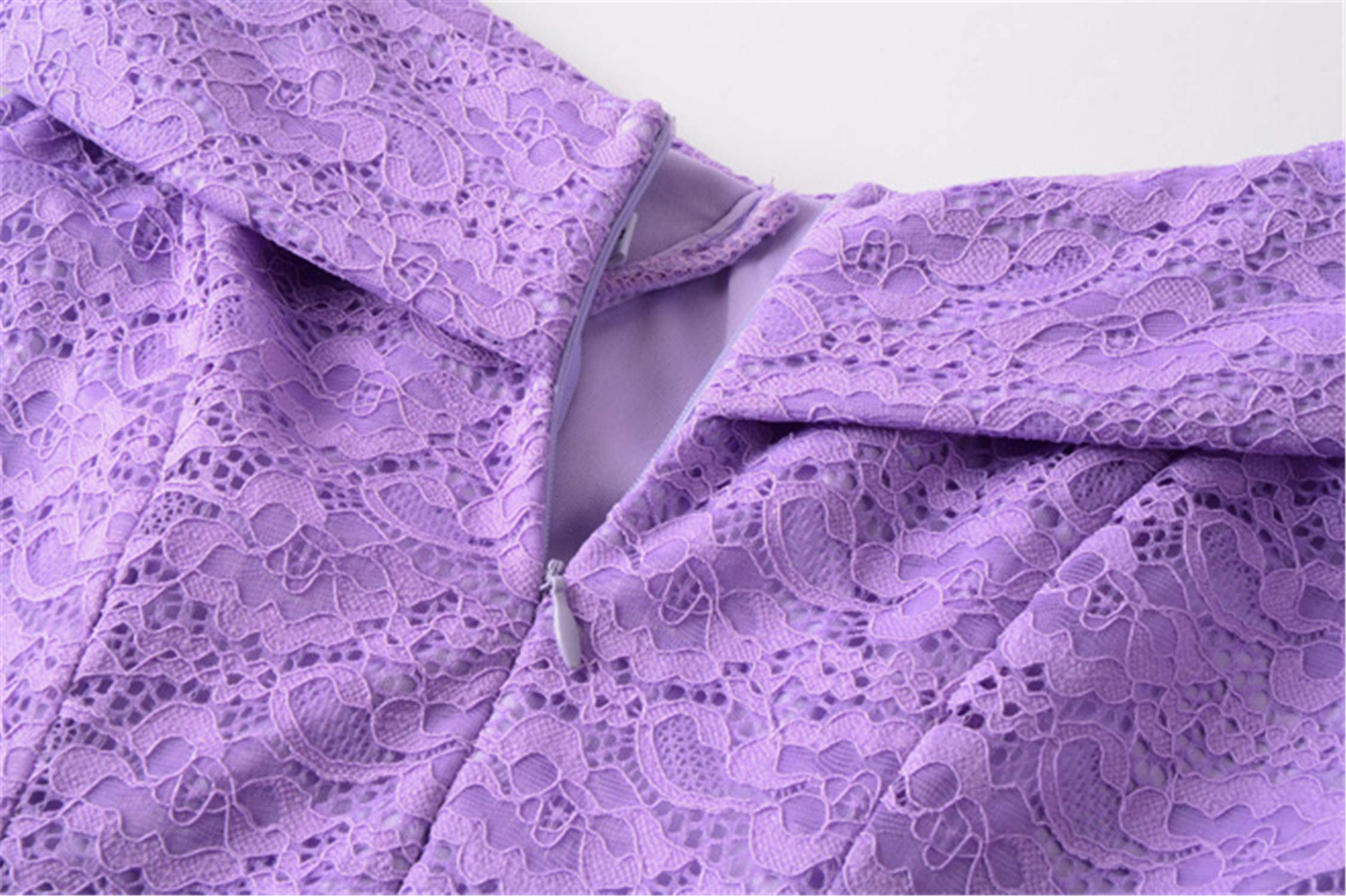 Elegant Lilac Women's Lace Short Prom Dress 2019 Homecoming Gown - Perfect for Evening Parties, Dances & Special Occasions