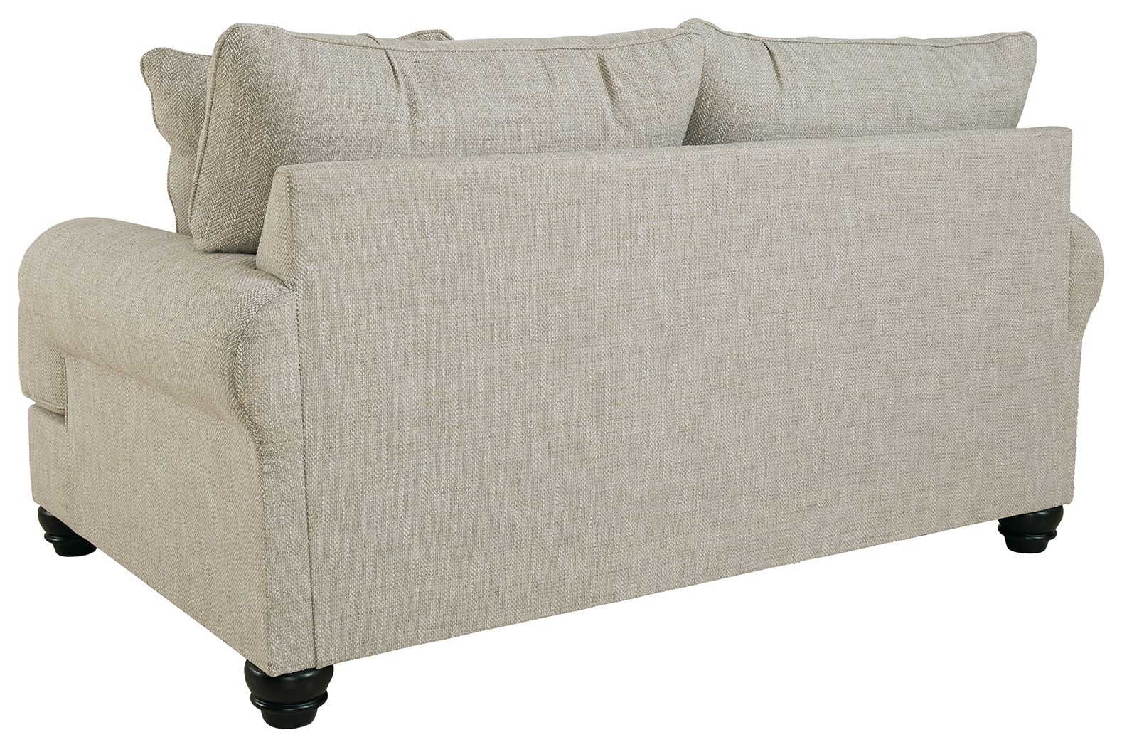 Asanti Fog Loveseat - Modern Upholstered Sofa for Small Spaces, Perfect for Living Room, Apartment, or Office - Comfortable Two-Seater with Soft Fabric and Sturdy Frame