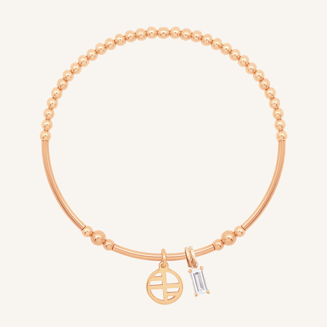 Flourish Charm Bracelet for Women - Elegant Adjustable Beaded Bracelet - Perfect for Gifts, Parties & Everyday Wear
