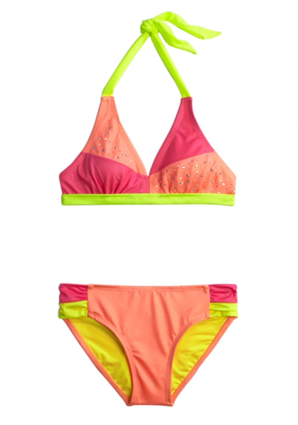 Women's Swimsuit Bikini Set - Adjustable Triangle Top & High Waisted Bottom - S-XXL Size - Perfect for Beach Vacation, Pool Party & Summer Travel