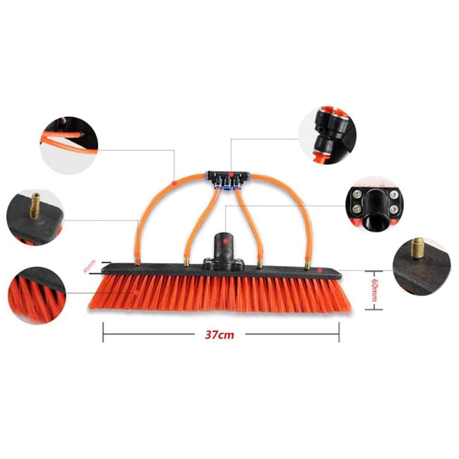 **Telescopic Extension Pole Cleaning Kit - 3.6M to 10.8M Adjustable High-Density Alloy Window Cleaning Pole with Rinse Bar & Brush for Indoor & Outdoor High Windows - Perfect for Cars, Homes & Commercial Use (5.4M/18FT)**