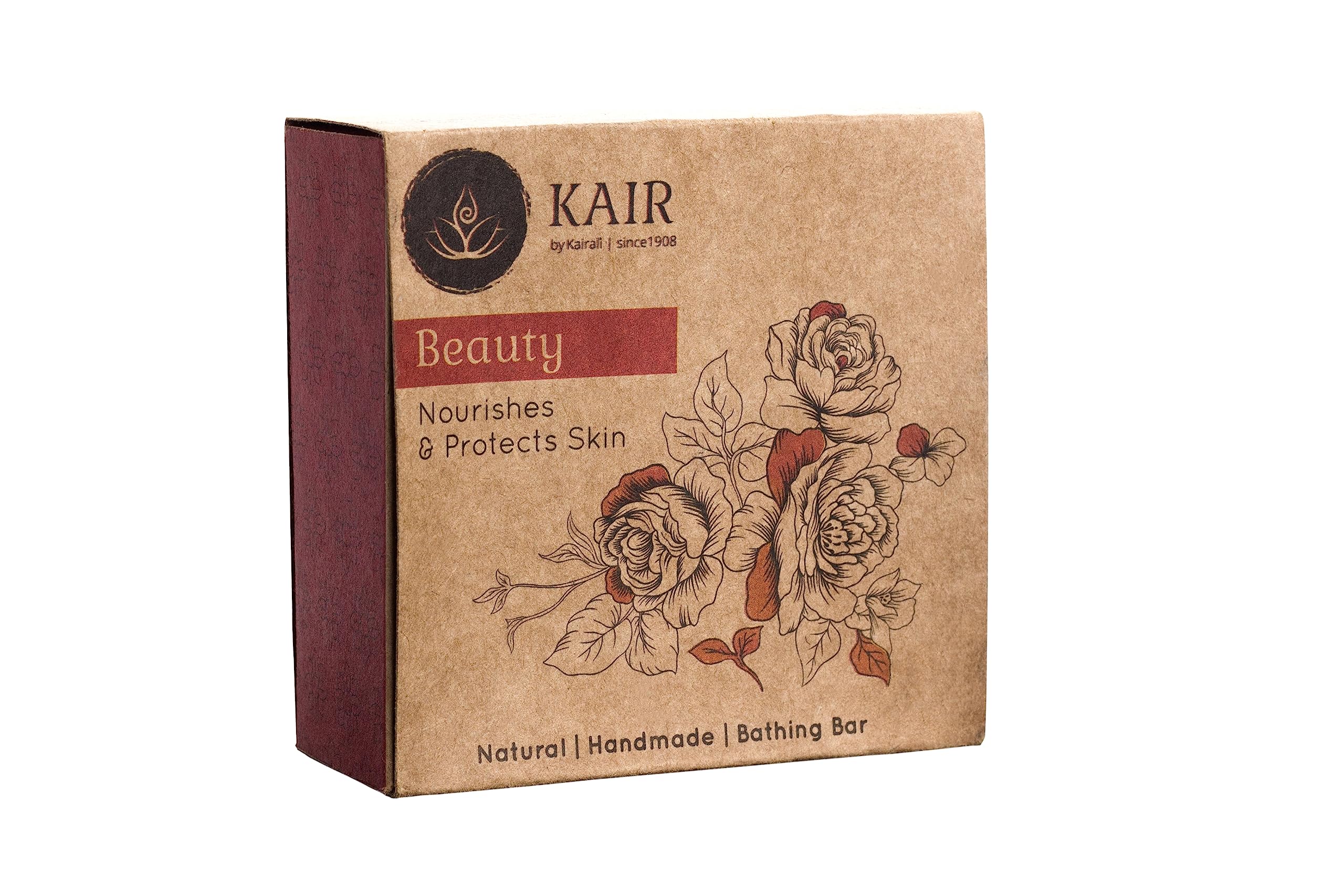 Kairali Rose Beauty Soap with Natural Extract - 100g Moisturizing Bath Bar for Glowing Skin | Perfect for Daily Cleansing & Spa Relaxation at Home