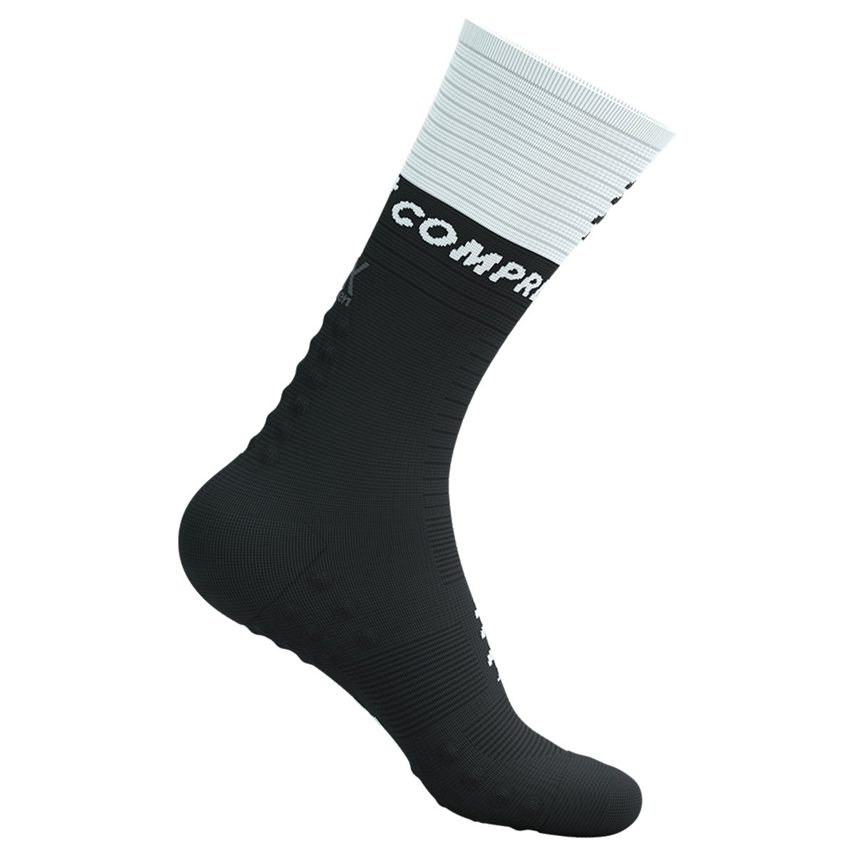 Compressport Mid Compression V2.0 Running Socks - Performance Athletic Socks for Marathon, Hiking & Sports - Enhanced Support & Comfort for Men & Women