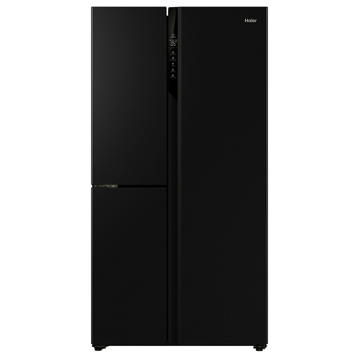 Haier 574L S+ 3-Door Side by Side Refrigerator - Black HRF575XC | Energy Efficient Large Capacity Fridge for Modern Kitchen & Family Use