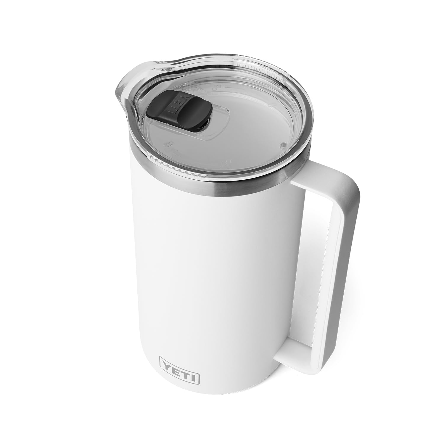 YETI Rambler 64 oz Vacuum Insulated Stainless Steel Pitcher with MagSlider Lid - White | Outdoor, Camping, BBQ & Party Drink Dispenser