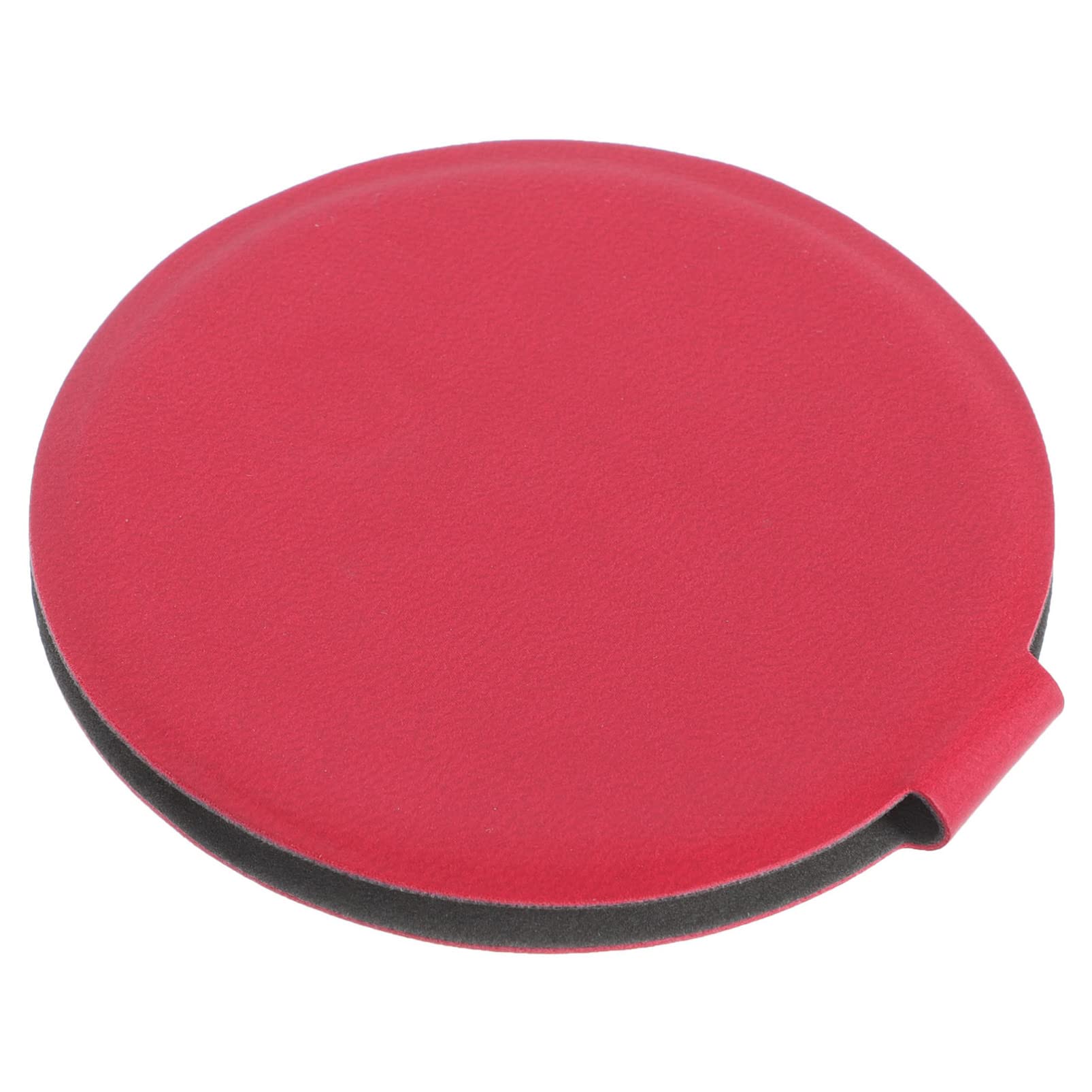 FOMIYES 2-Pack Compact Round Red Pocket Mirror - PU Leather Mini Folding Makeup Mirror for Women, Portable Travel Mirror for Outdoor, Home & Purse Use