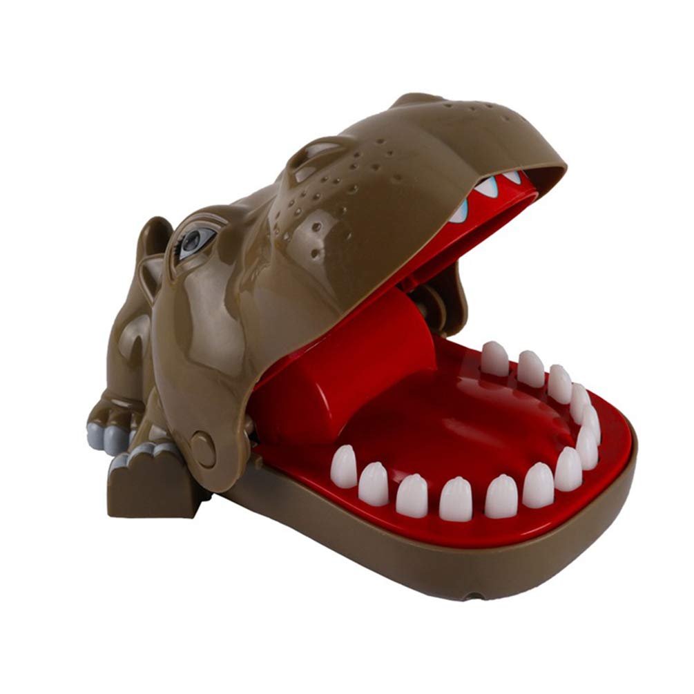NUOBESTY Biting Hippo Finger Game - Classic Dentist Toy with Funny Chomping Action, Kids Party Favors & Stress Relief for Adults - Perfect for Birthday Gifts, Family Game Night and Classroom Activities