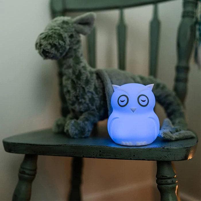 Portable USB Rechargeable Silicone Night Light - Soft Glow for Kids, Nursery, Bedroom, Travel & Camping