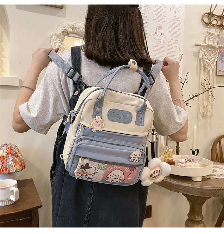 Cute Mini Crossbody Bag for Girls - Kawaii Small Shoulder Purse with Pins & Pendant, Y2K Aesthetic Fashion Accessory | Perfect for School, Travel & Everyday Use