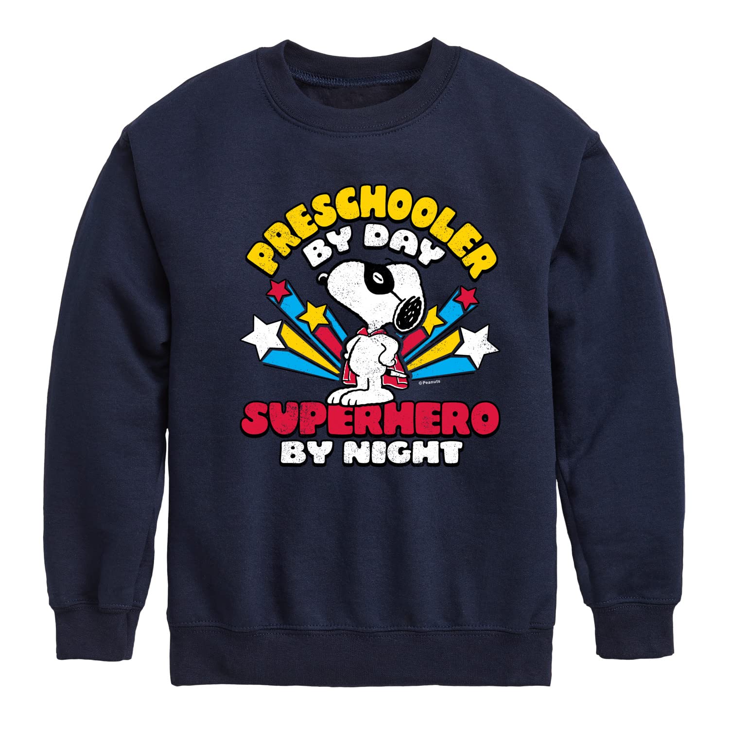 HYBRID APPAREL Peanuts Crewneck Fleece Sweatshirt for Toddler, Preschooler & Youth - Soft & Warm Unisex Pullover for School, Playdates & Family Outings