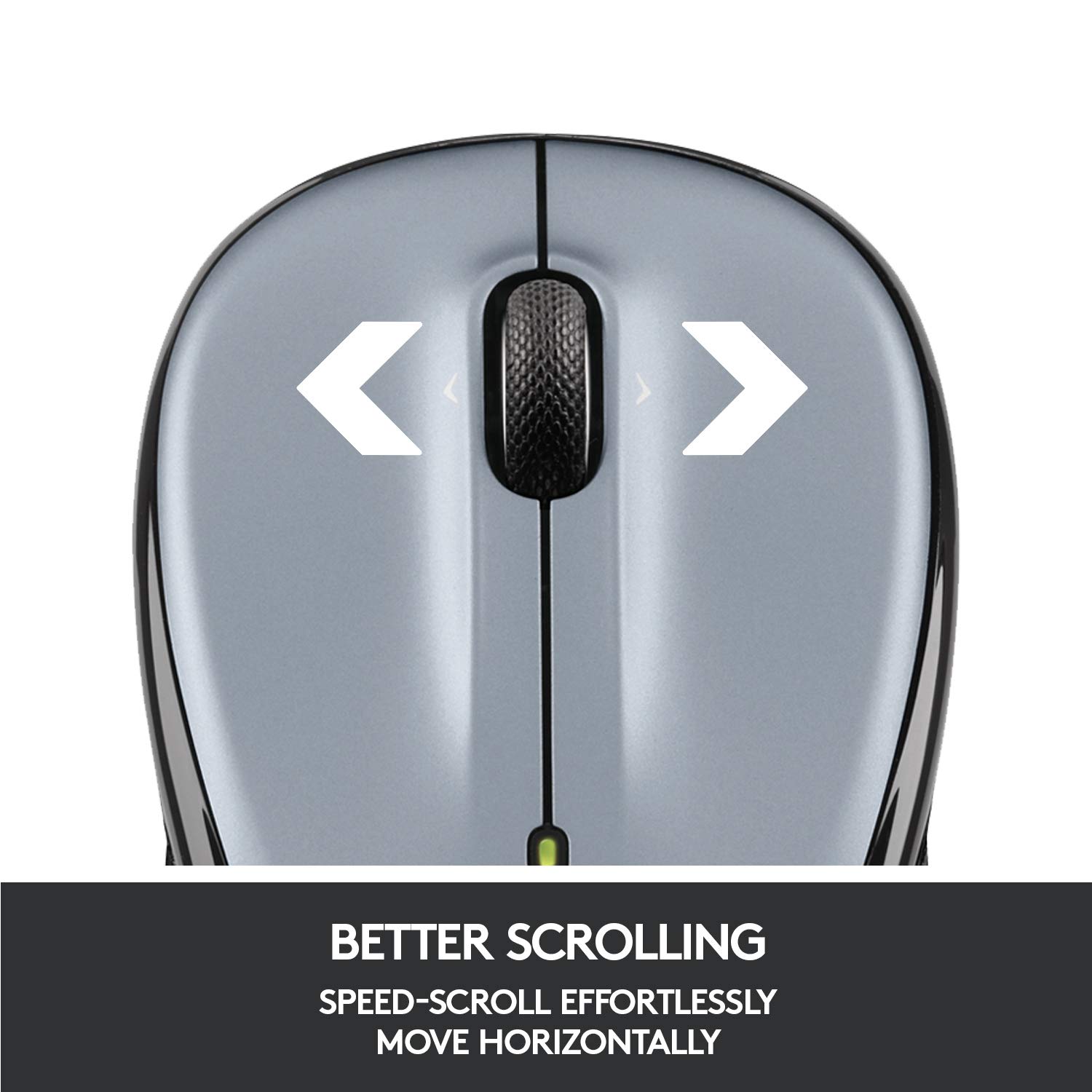 Logitech M325 Wireless Mouse with Smooth Scrolling for Web Browsing - Light Silver - Perfect for Office, Home & Travel Use