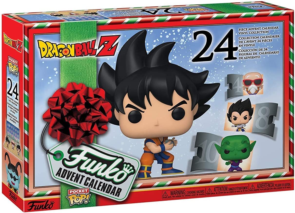 Funko Pop! Advent Calendar - Dragon Ball Z Collectible Figures - 24 Days of Holiday Surprises for Anime Fans & Collectors - Perfect for Christmas Countdown & Gifts