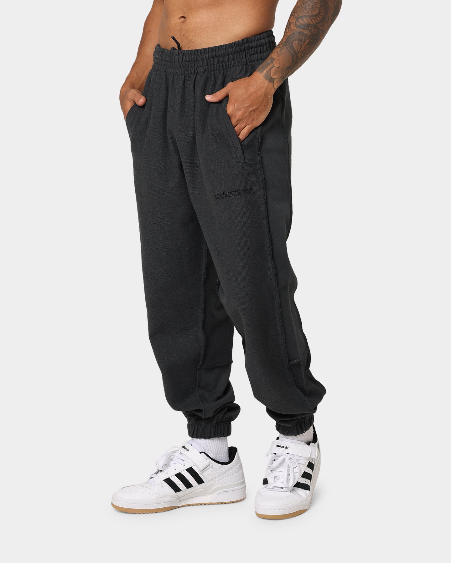 Adidas Loopback Sweatpants for Men - Carbon Grey Comfortable Jogger Pants for Running, Gym & Casual Wear