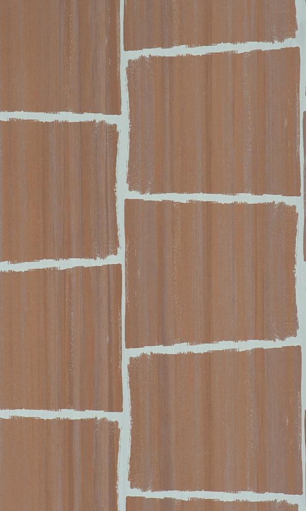 Copper Faux Brick Peel and Stick Wallpaper R2386 - Self-Adhesive Removable Wallpaper for Bedroom, Living Room, Kitchen Backsplash & Home Decor