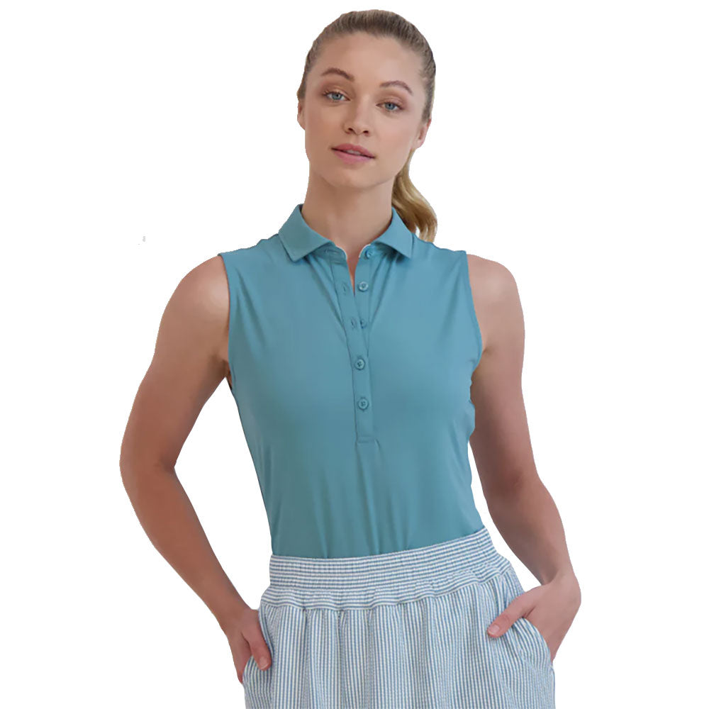 Fairway & Greene Women's Sleeveless Golf Polo Shirt - Moisture Wicking & UV Protection - Perfect for Golf, Tennis & Summer Outdoor Activities