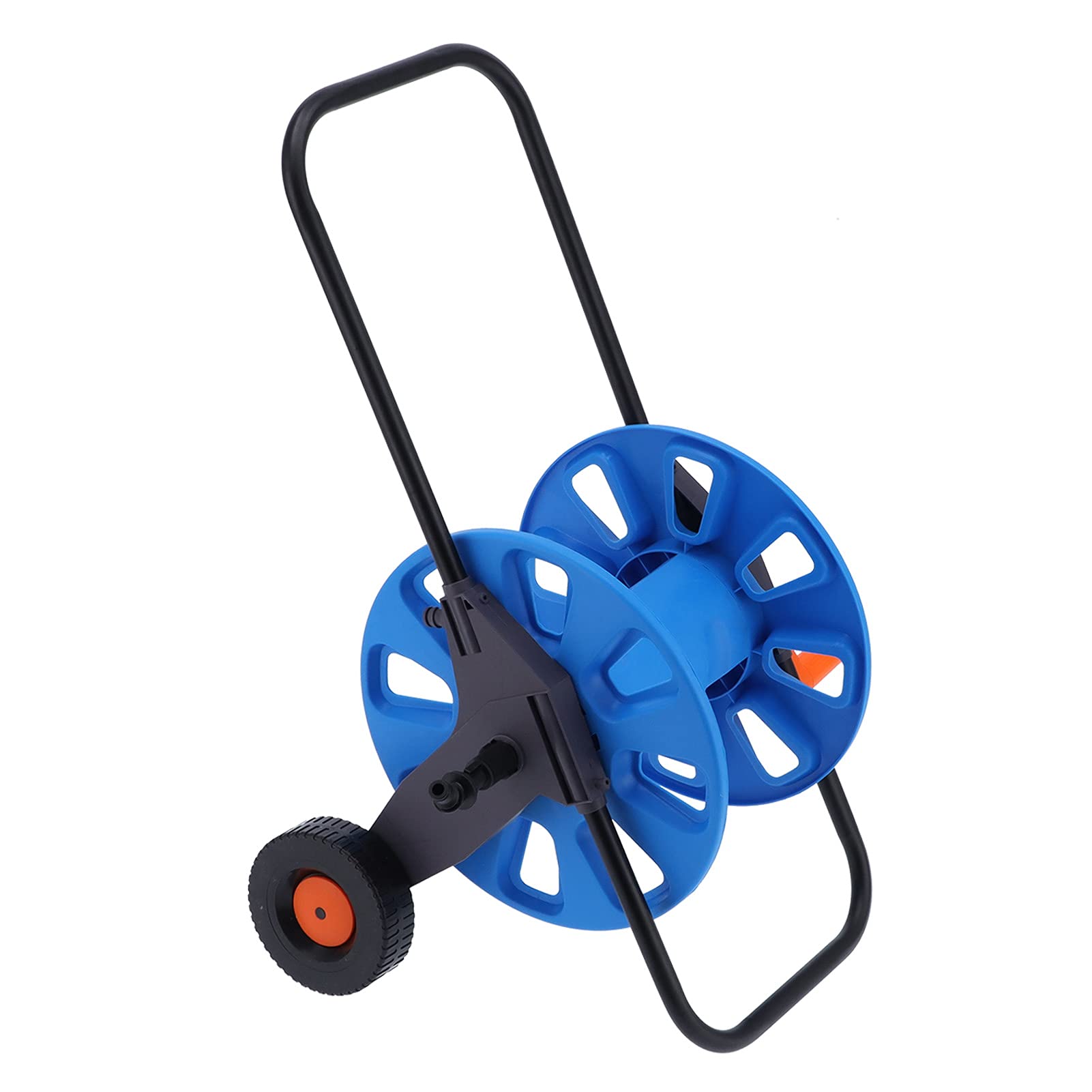 Yosoo 2-Wheel Portable Garden Hose Reel Cart - Heavy Duty Hand-Push Water Pipe Storage Organizer for 1/2 Inch 50m Tube | Perfect for Lawn Care, Yard Watering & Outdoor Cleaning