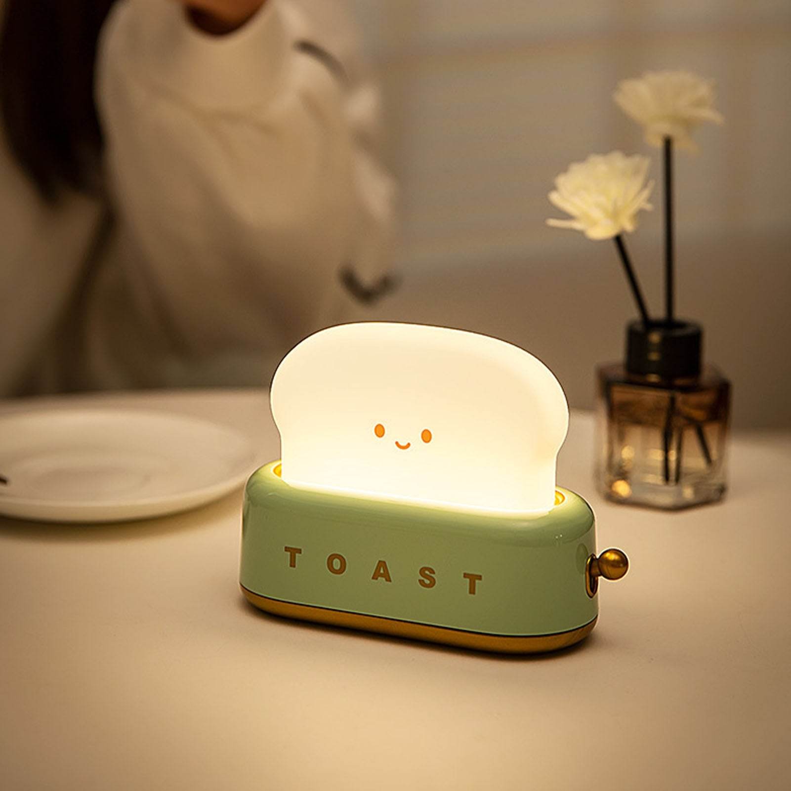 Cute Kawaii Night Light for Kids - Warm LED Bedside Lamp for Nursery, Bedroom & Sleep Aid - Perfect for Nighttime Reading & Relaxation