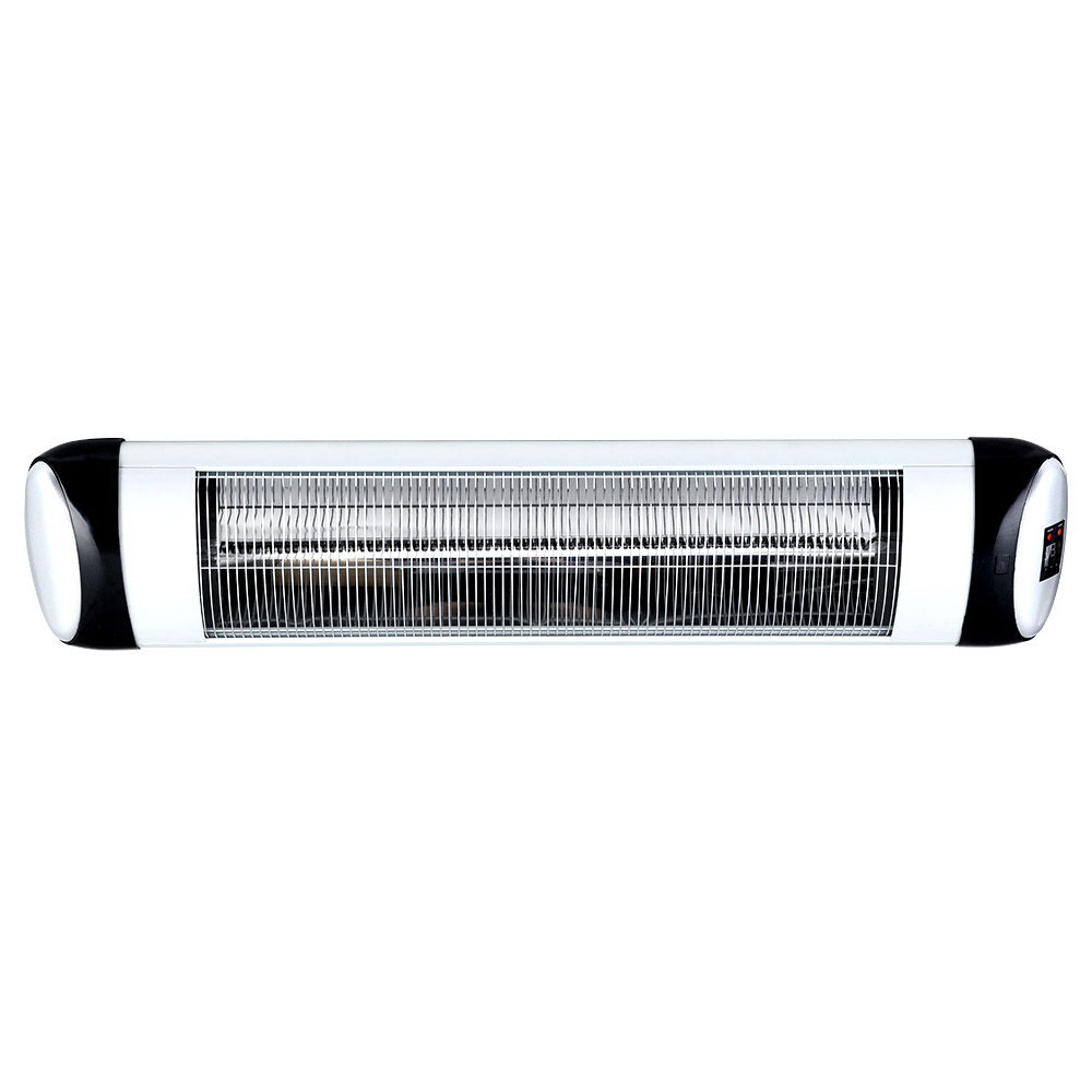 Devanti 1500W Electric Strip Heater - Fast Heating Space Heater for Home, Office & Garage - Energy Efficient Radiant Heat with Adjustable Thermostat - Perfect for Winter, Basements & Workspaces