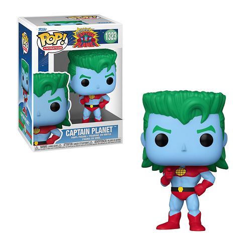 Funko Pop! Captain Planet #123 - Eco Hero Action Figure - Collectible Vinyl Toy for Fans & Gift Ideas | Home Decor, Office Display, Pop Culture Collection