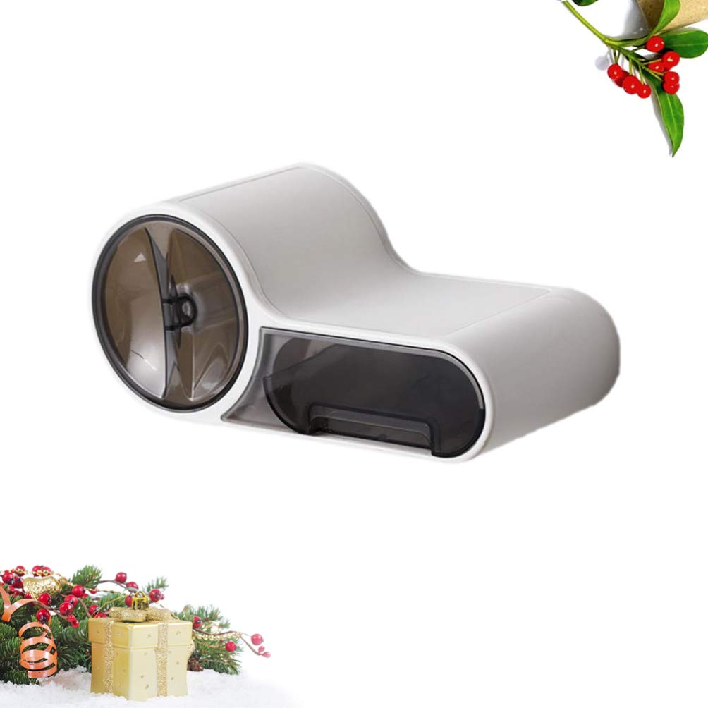 TOPBATHY Roll Coat Hanger Round Toilet Paper Holder & Storage Rack - White Suction Cup Bathroom Organizer for Paper Towels, Tissues & Home Essentials - Perfect for Small Spaces, Apartments & Bathroom Organization