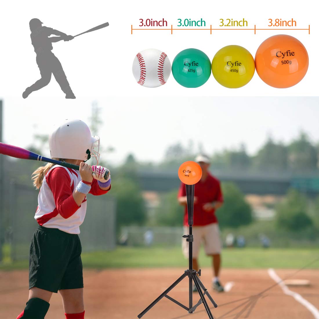 6-Pack Weighted Baseball Training Balls for Hitting Practice - Softball & Baseball Batting Trainer with Heavy Weight for Power Swing Drills - Perfect for Coaches, Players & Youth Baseball Training Sessions