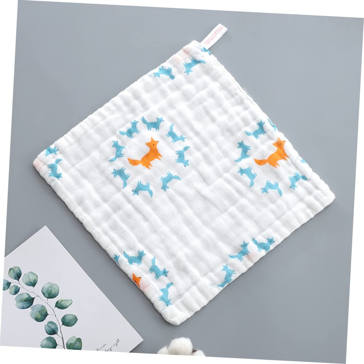 Catiebye 6-Piece Organic Cotton Muslin Baby Washcloths & Towels Set - Ultra Soft, Hypoallergenic, Gentle for Newborns, Infants, Boys & Girls - Perfect for Bath Time, Diaper Changes & Sensitive Skin Care